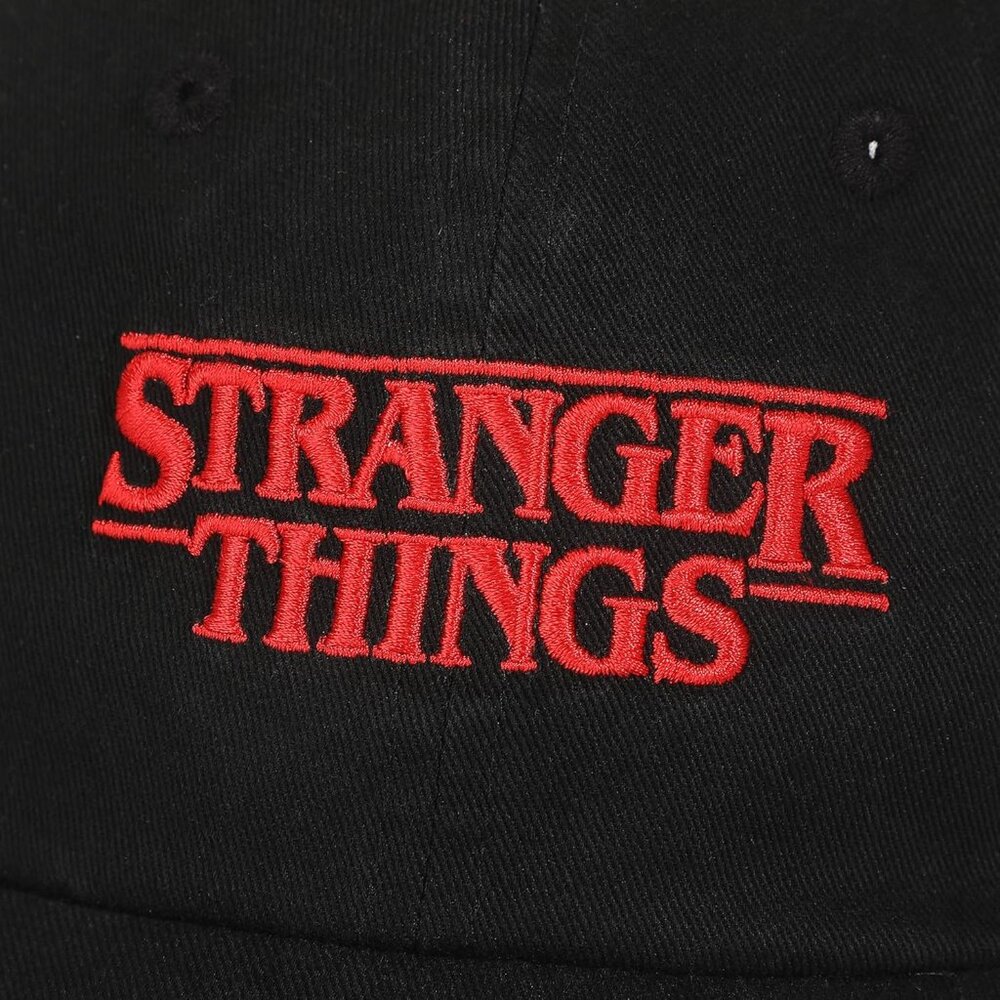 Stranger Things Logo Black Unstructured Baseball … - image 2